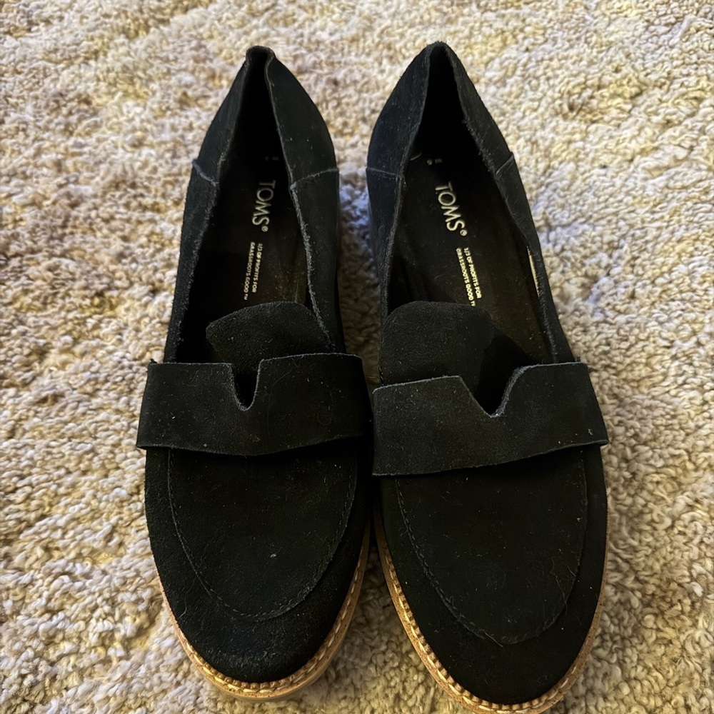 NWOB🍍 TOMS Mallory Loafer🍍SZ 6-black🍍